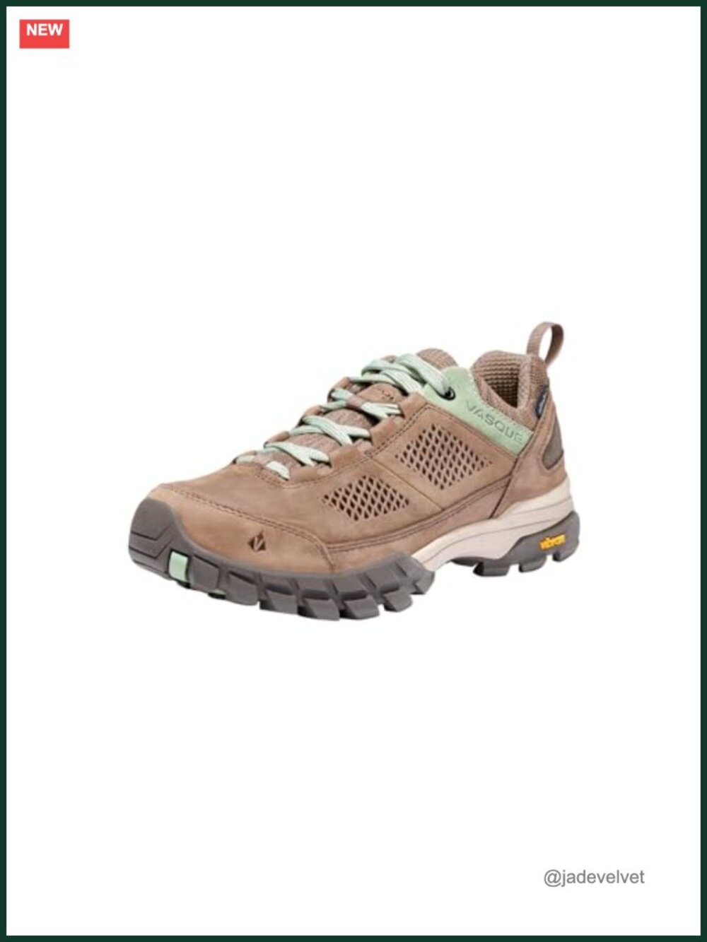 Waterproof Hiking Shoe with Vibram Outsole - Nubuck Leather